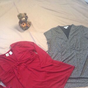 Bundle of 2 maternity tops in size large